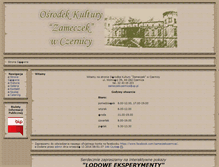 Tablet Screenshot of czernicazameczek.gaszowice.pl